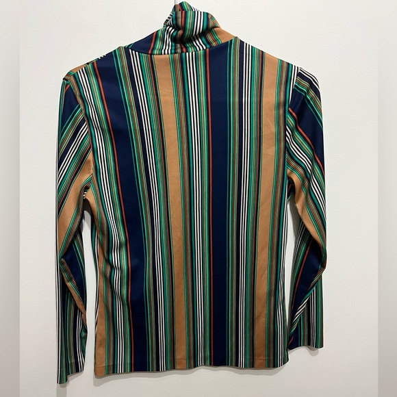 1970s vintage striped turtleneck - Size S/M - Picture 2 of 3
